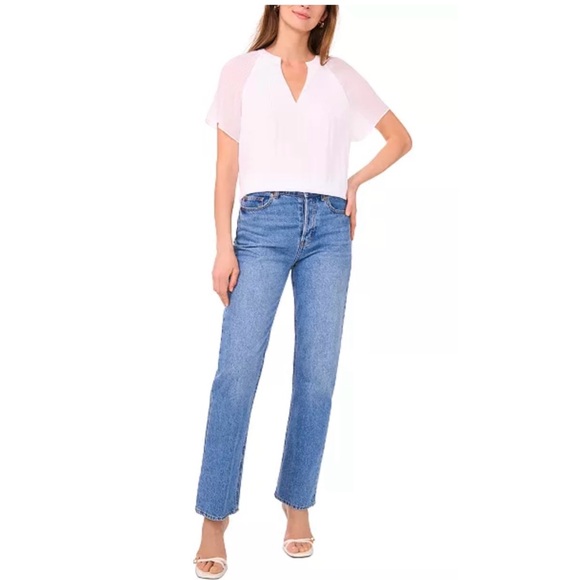 Women's Flutter Sleeve Top - Picture 2 of 8